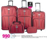 Mainstays 5 Piece Luggage Set-Per Set