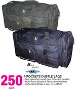Blue Juice 4 Pockets Duffle Bags-Each