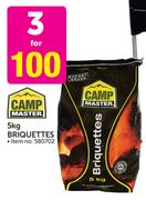 Camp Master 5kg Briquettes-3 Packs