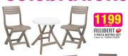 Allibert 3 Piece Bistro Set-Per Set