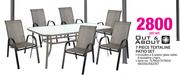 Out & About 7 Piece Textaline Patio Set-Per Set
