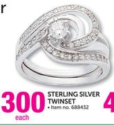 Sterling Silver Twinset-Each