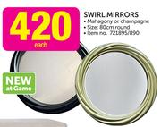 Swirl Mirrors-Each