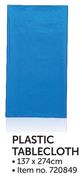 Plastic Tablecloth 137x274Cm-Each