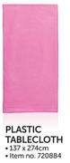 Plastic Tablecloth 137x274Cm-Each