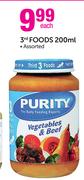 Purity 3rd Foods Assorted-200ml