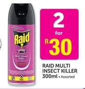 Raid Multi Insect Killer Assorted-2x300ml