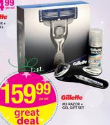 Gillette M3 Razor+ Gel Gift Set-Per Set