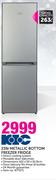 KIC 239ltr Metallic Bottom Freezer Fridge