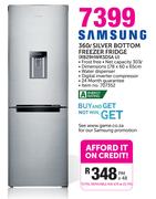 Samsung 360ltr Silver Bottom Freezer Fridge(RB29HWR3DSA U)