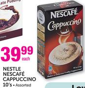 Nestle Nescafe Cappuccino Assorted-10's Each