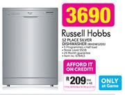 Russell Hobbs 12 Place Silver Dishwasher RHDW12DS