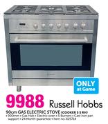 Russell Hobbs 90cm Gas Electric Stove COOKER S S RH