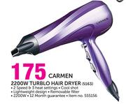 Carmen 2200W Turblo Hair Dryer