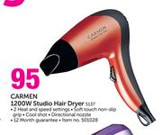 Carmen 1200W Studio Hair Dryer