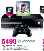 Xbox One 500GB Console+ Fifa 16