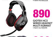 Giotek HC3 Wired Headset Multi Format