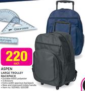 Aspen Large Trolley Backpack-Each