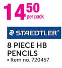 Staedtler 8 Piece HB Pencils-Per Pack
