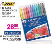 Staedtler 12 Pack Assorted Twist Crayons-Per Pack