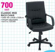 Classic Mid Back Chair-Each