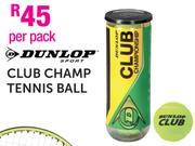 Dunlop Club Champ Tennis Ball-Per Pack