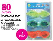 Dunlop 3 Pack Island Googles-3 Per Pack