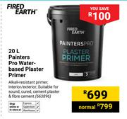 Fired Earth 20L Painters Pro Water Based Plaster Primer (663896)
