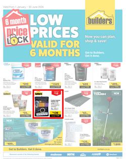 Builders : Price Lock (1 January - 30 June 2026), page 1