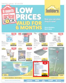 Builders : Price Lock (1 January - 30 June 2026), page 1