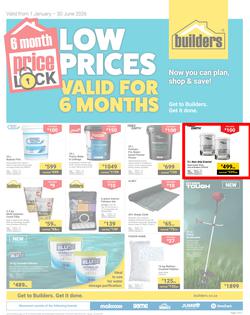 Builders : Price Lock (1 January - 30 June 2026), page 1