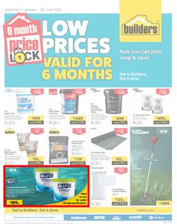 Builders : Price Lock (1 January - 30 June 2026), page 1