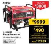 Steco 4 Stroke Petrol Generator Red SG-6900K (785316)