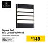 K.Light Sqaure Grid LED Coastal Bulkhead 850009254
