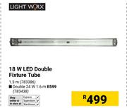 Lightworx 18W LED Double Fixture Tube 1.3m 783386