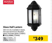 Eurolux Glass Half Lantern (Black) 129847