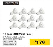 Lightworx 12-Pack GU10 Value Pack 850008691, 850008626