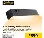 Litehouse Solar Wall Light With Motion Sensor 850036199
