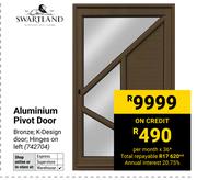 Swartland Aluminium Pivot Door 742704
