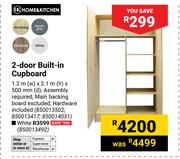 Home & Kitchen 2-Door Built-In Cupboard (White) 850013492