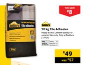 Builders 20Kg Tile Adhesive (73429)