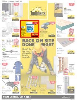 Builders KwaZulu-Natal : Back On Site Done Right (13 January - 2 March 2026), page 1