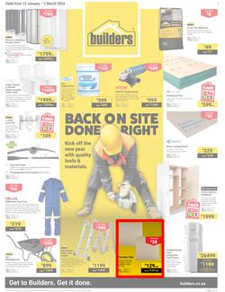 Builders KwaZulu-Natal : Back On Site Done Right (13 January - 2 March 2026), page 1
