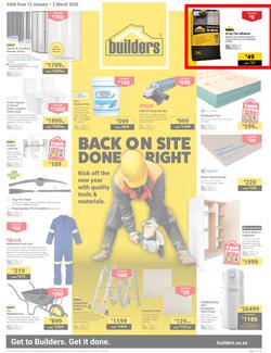 Builders KwaZulu-Natal : Back On Site Done Right (13 January - 2 March 2026), page 1