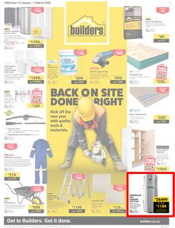 Builders KwaZulu-Natal : Back On Site Done Right (13 January - 2 March 2026), page 1