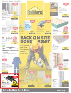 Builders KwaZulu-Natal : Back On Site Done Right (13 January - 2 March 2026), page 1