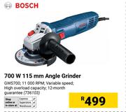 Bosch 700W 115mm Angle Grinder GWS700 (736103)