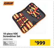 Grip 10 Piece VDE Screwdriver Set (850031046)