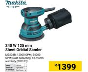 Makita 240W 125mm Sheet Orbital Sander (605153)