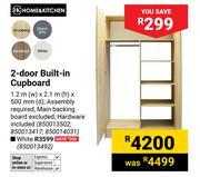 Home & Kitchen 2-Door Built-In Cupboard 1.2m (W) x 2.1m (H) x 500mm (D) (White) 850013492